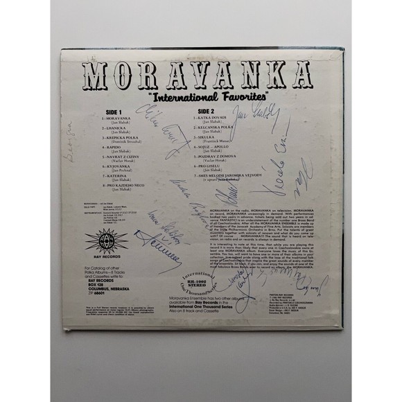 Moravanka International Favorites Czechoslovak Ensemble LP Ray 1002 VG Signed - Picture 2 of 7